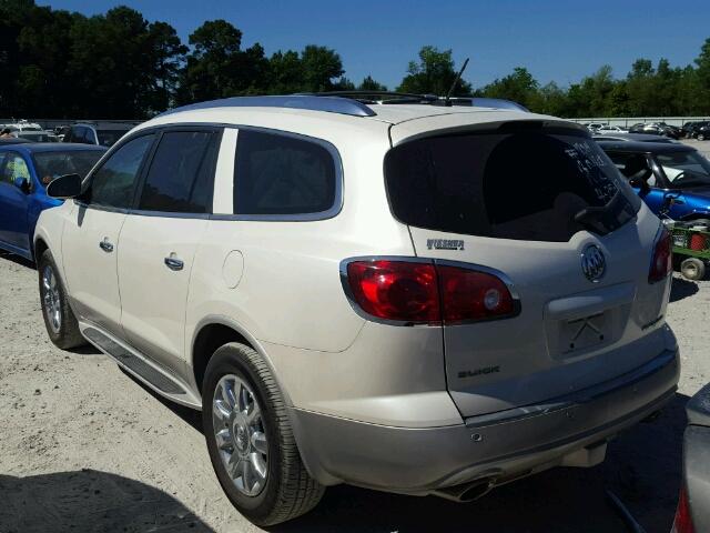 5GAKRCEDXCJ417122 - 2012 BUICK ENCLAVE WHITE photo 3