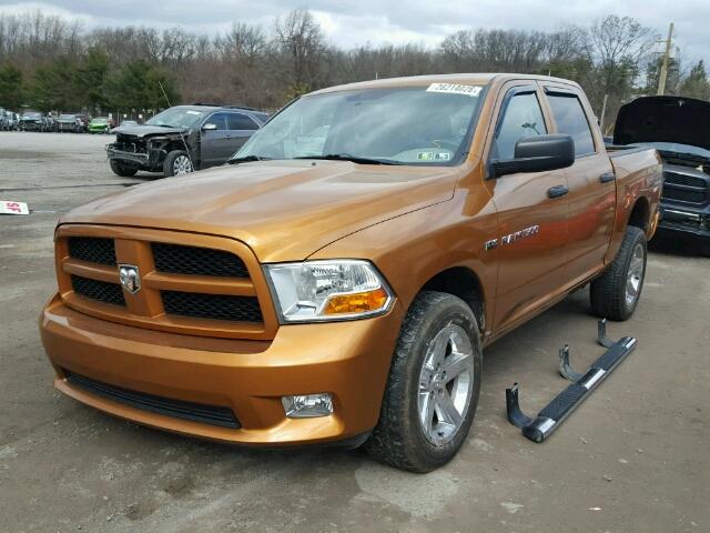 1C6RD7KT2CS329374 - 2012 DODGE RAM 1500 S GOLD photo 2