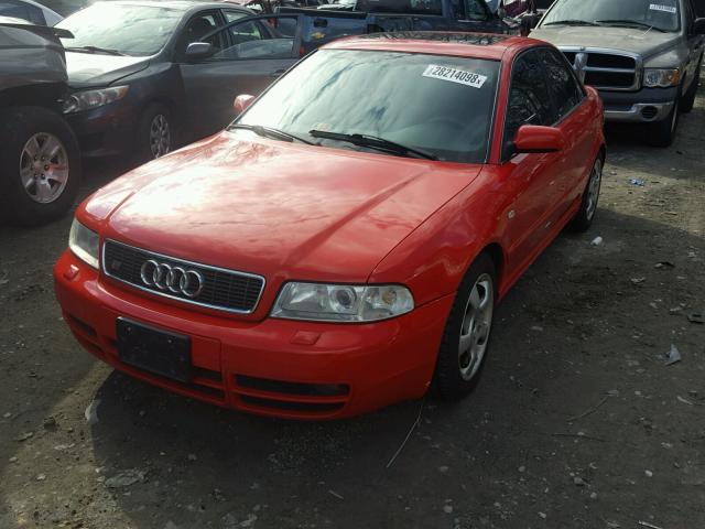 WAUDD68D2YA078489 - 2000 AUDI S4 2.7 QUA RED photo 2