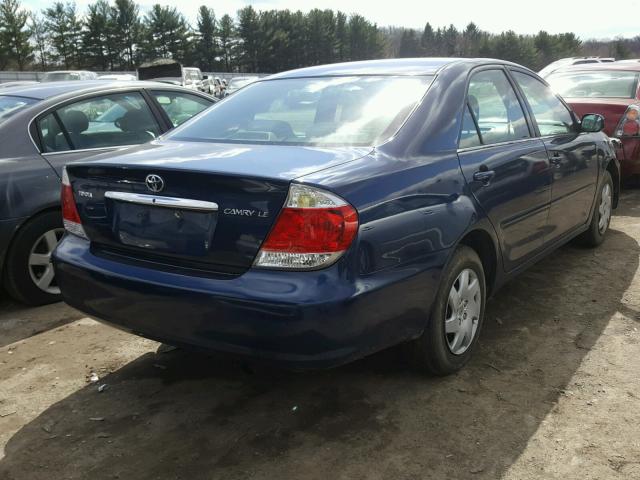 4T1BE30K76U154036 - 2006 TOYOTA CAMRY LE BLUE photo 4