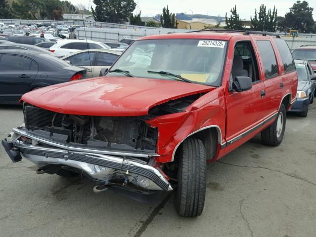 1GNEK13R5XJ485070 - 1999 CHEVROLET TAHOE K150 RED photo 2