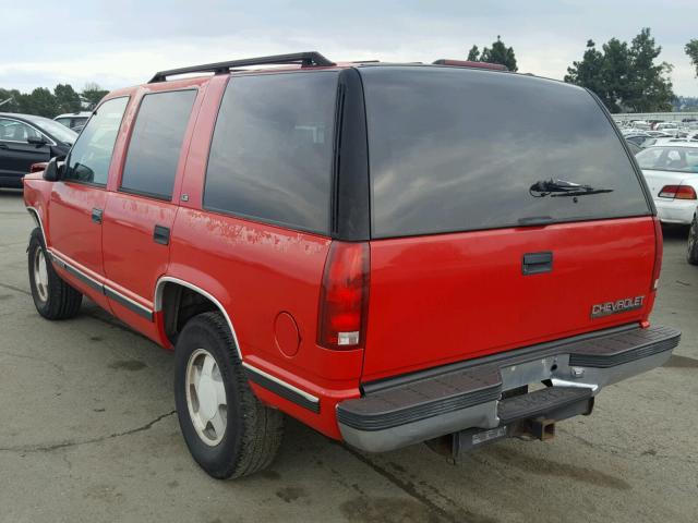 1GNEK13R5XJ485070 - 1999 CHEVROLET TAHOE K150 RED photo 3