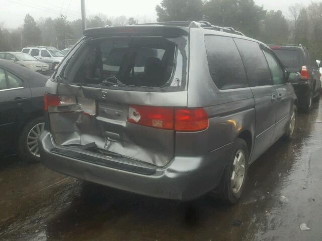 2HKRL18661H617324 - 2001 HONDA ODYSSEY EX GRAY photo 4