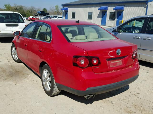 3VWRX7AJ0AM041596 - 2010 VOLKSWAGEN JETTA SE RED photo 3