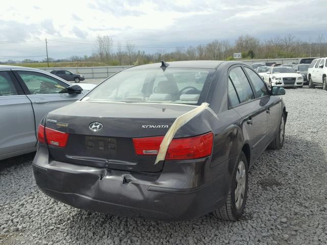 5NPET46C09H500049 - 2009 HYUNDAI SONATA GLS GRAY photo 4