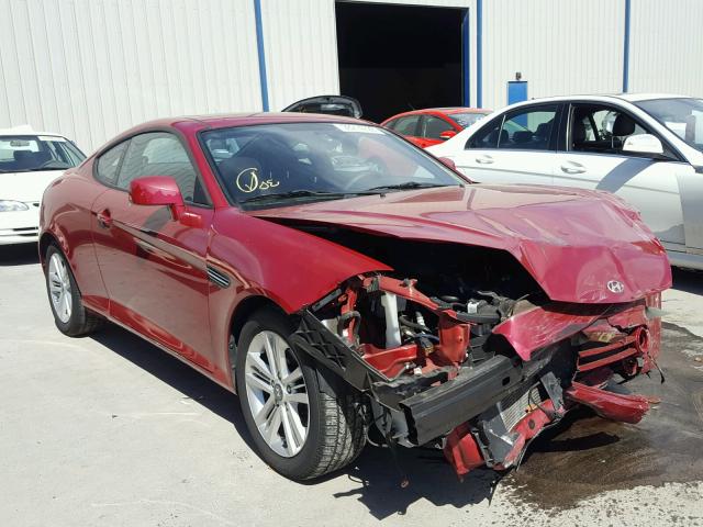 KMHHM66D98U279761 - 2008 HYUNDAI TIBURON GS RED photo 1