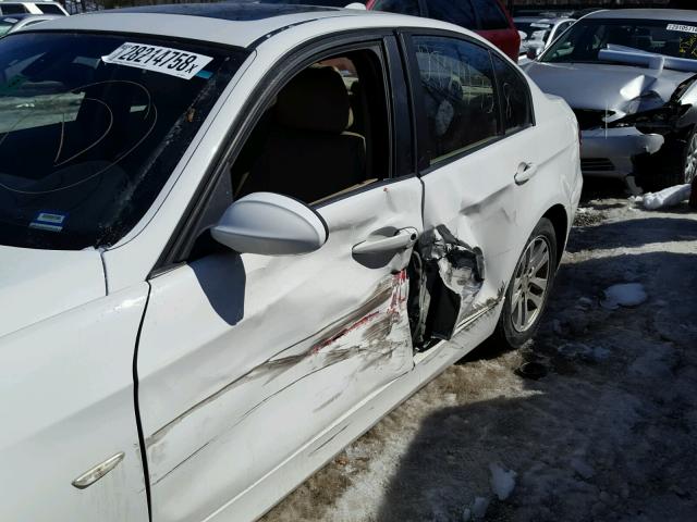 WBAVD13506KV08793 - 2006 BMW 325 XI WHITE photo 10