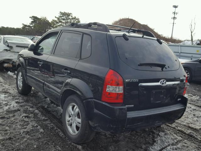 KM8JN72D47U543011 - 2007 HYUNDAI TUCSON SE BLACK photo 3