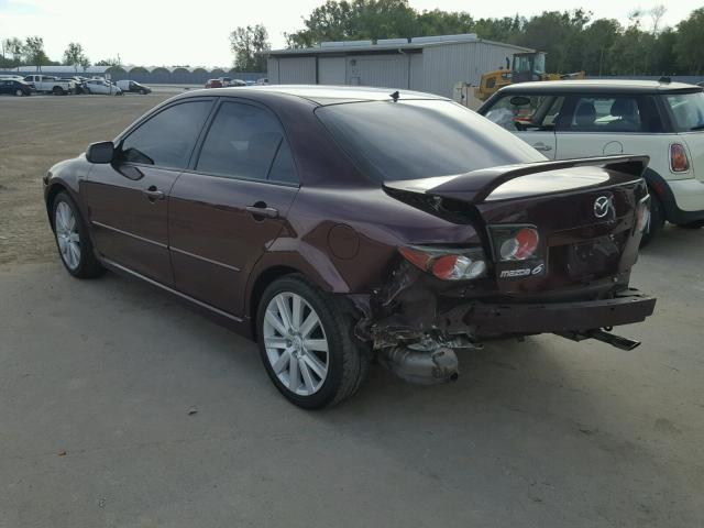 1YVHP80C165M26485 - 2006 MAZDA 6 I MAROON photo 3