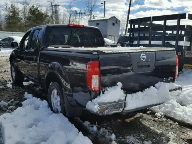 1N6AD09W97C430762 - 2007 NISSAN FRONTIER C BLACK photo 3