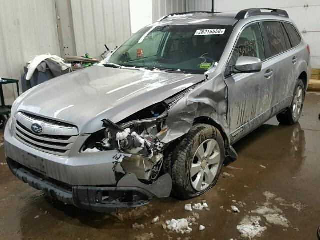 4S4BRBCC6B3370706 - 2011 SUBARU OUTBACK 2. GRAY photo 2