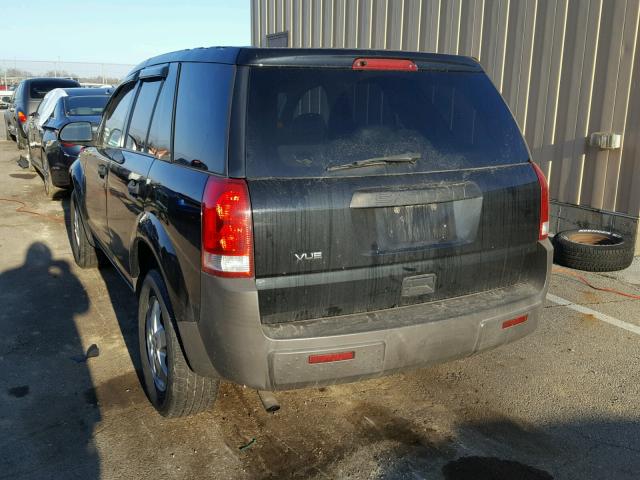 5GZCZ23D75S840882 - 2005 SATURN VUE BLACK photo 3