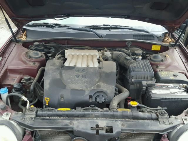 KMHWF35HX4A911327 - 2004 HYUNDAI SONATA GLS RED photo 7