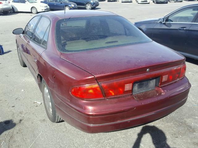 2G4WB55K611246001 - 2001 BUICK REGAL LS MAROON photo 3