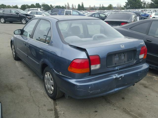 2HGEJ6679WH629580 - 1998 HONDA CIVIC LX BLUE photo 3