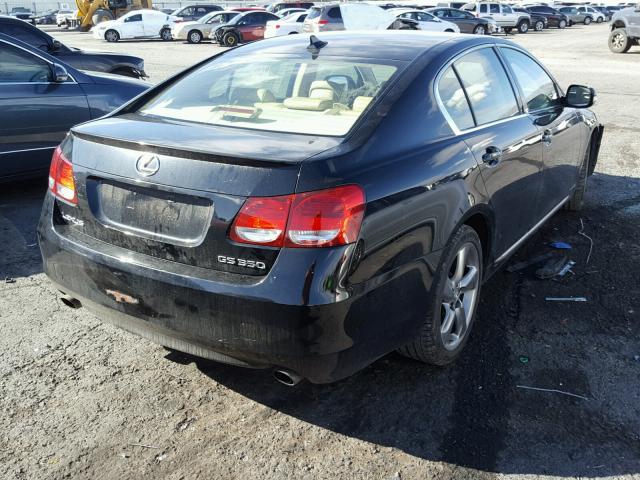 JTHBE96S190046293 - 2009 LEXUS GS 350 BLACK photo 4