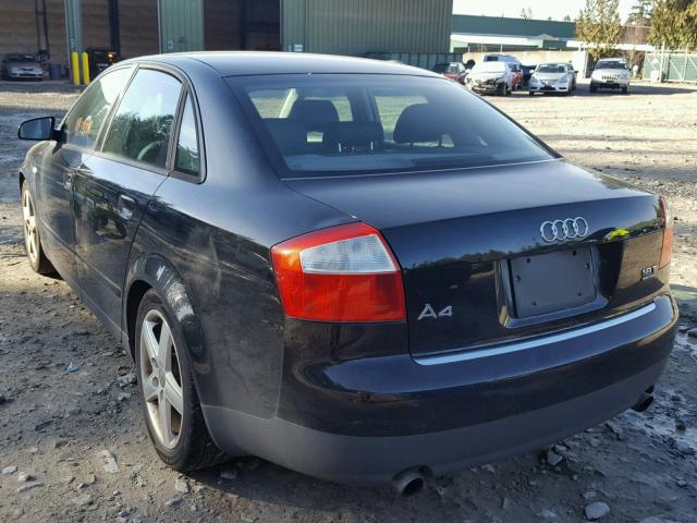 WAULC68E03A226669 - 2003 AUDI A4 1.8T QU BLACK photo 3