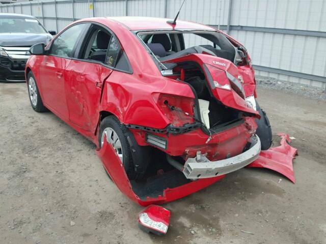 1G1PA5SG9E7231554 - 2014 CHEVROLET CRUZE LS RED photo 3