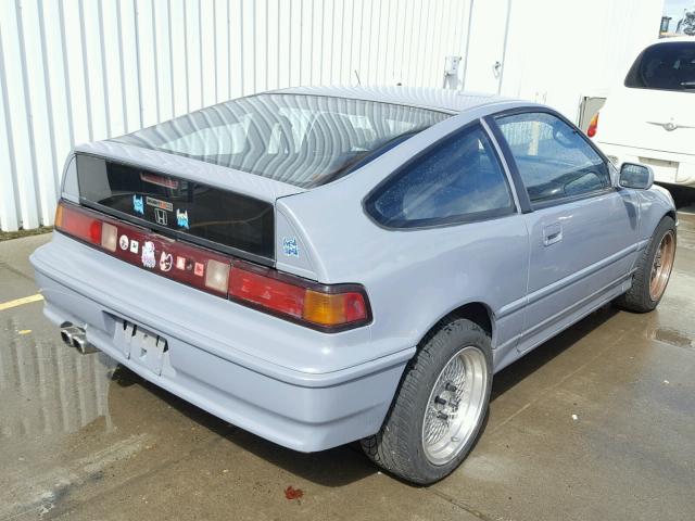 JHMED8351LS012178 - 1990 HONDA CIVIC CRX GRAY photo 4