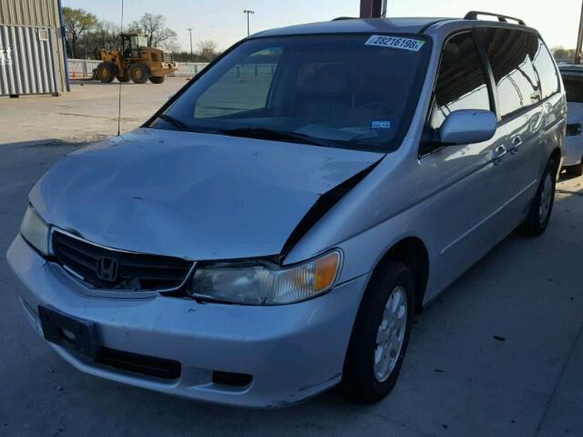 5FNRL18052B048316 - 2002 HONDA ODYSSEY EX SILVER photo 2