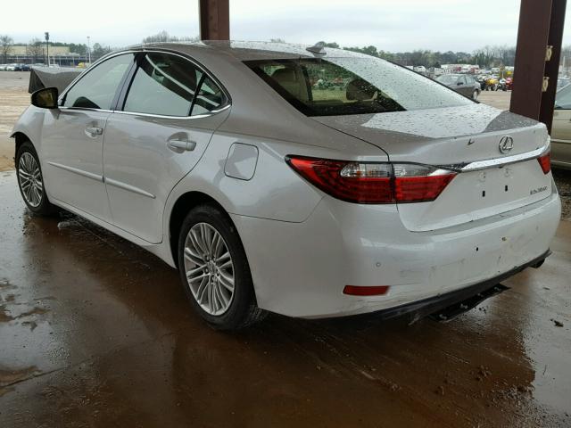 JTHBK1GG4E2142034 - 2014 LEXUS ES 350 WHITE photo 3