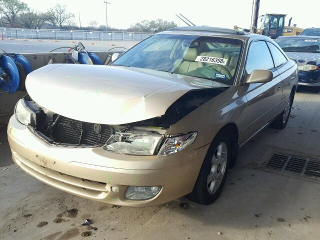 2T1CF22PX1C526628 - 2001 TOYOTA CAMRY SOLA GOLD photo 2