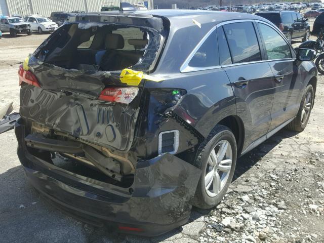 5J8TB4H50FL029506 - 2015 ACURA RDX TECHNO GRAY photo 4