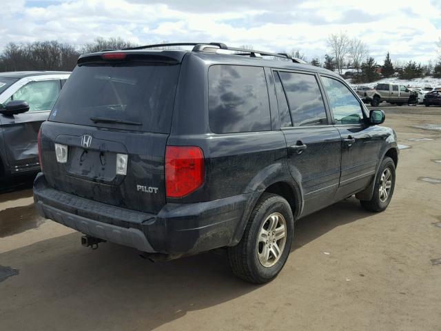 2HKYF184X3H578872 - 2003 HONDA PILOT EX BLACK photo 4