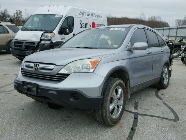 5J6RE48767L007944 - 2007 HONDA CR-V EXL SILVER photo 2