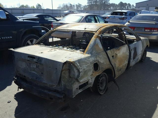 1G1ZS58F88F114739 - 2008 CHEVROLET MALIBU LS 烧焦的 照片 4