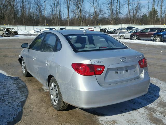 KMHDU46D59U819014 - 2009 HYUNDAI ELANTRA GL SILVER photo 3