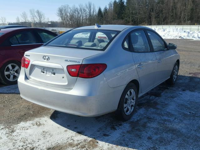 KMHDU46D59U819014 - 2009 HYUNDAI ELANTRA GL SILVER photo 4