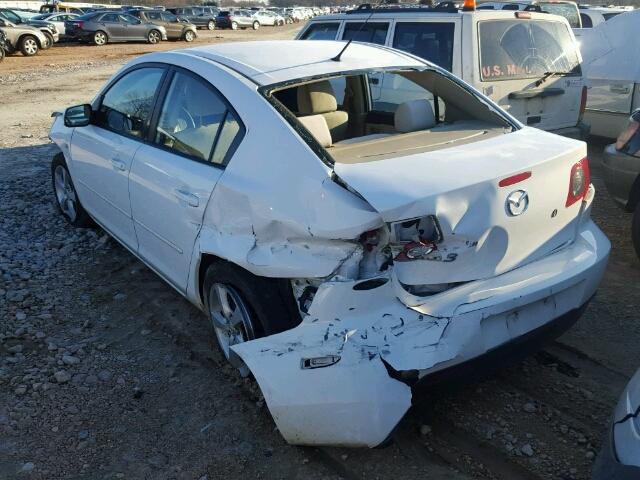 JM1BK12F451282042 - 2005 MAZDA 3 I WHITE photo 3