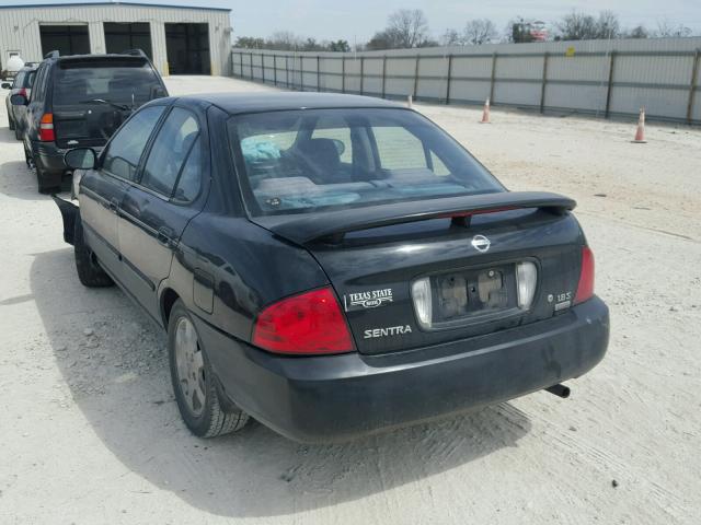 3N1CB51D25L555504 - 2005 NISSAN SENTRA 1.8 BLACK photo 3