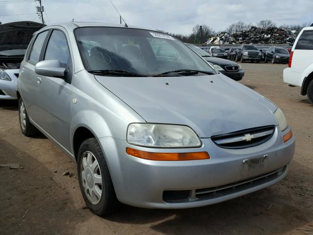 KL1TG62675B294139 - 2005 CHEVROLET AVEO LT SILVER photo 1