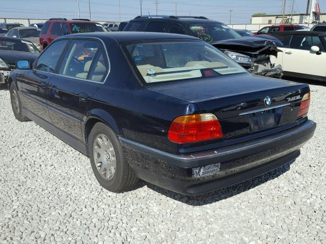 WBAGH8341YDP16122 - 2000 BMW 740 IL BLUE photo 3