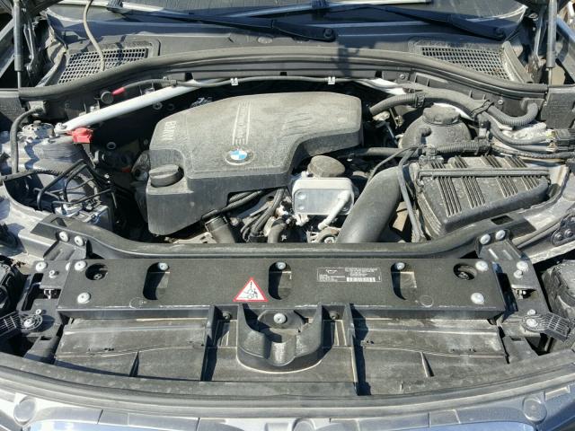 5UXWX9C55E0D39802 - 2014 BMW X3 XDRIVE2 GRAY photo 7