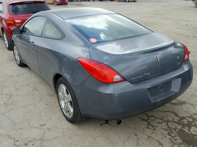 1G2ZH17N084187949 - 2008 PONTIAC G6 GT GRAY photo 3