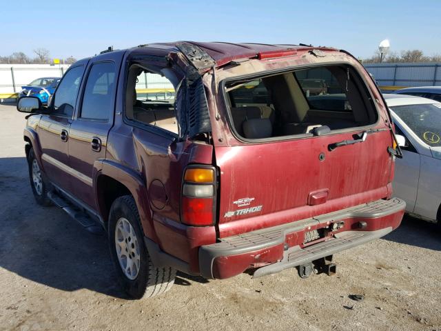 1GNEC13T46R118119 - 2006 CHEVROLET TAHOE C150 MAROON photo 3