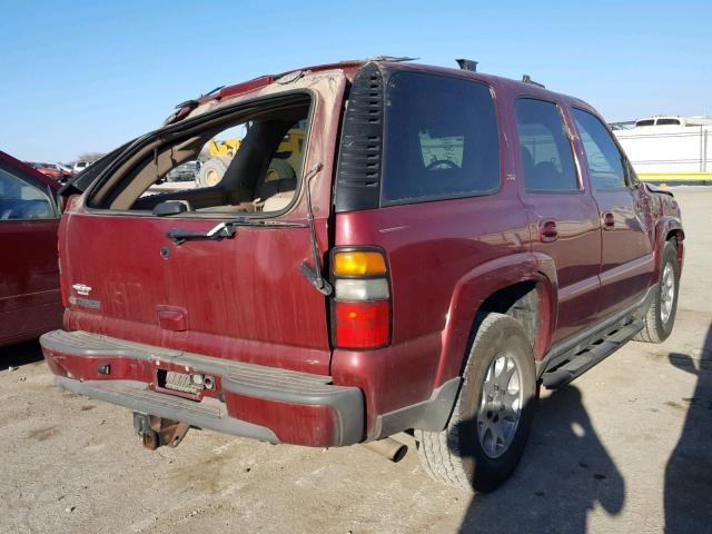 1GNEC13T46R118119 - 2006 CHEVROLET TAHOE C150 MAROON photo 4