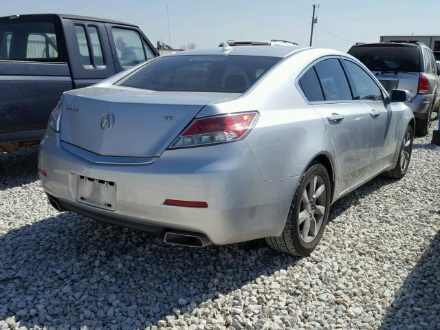 19UUA8F26CA024986 - 2012 ACURA TL SILVER photo 4