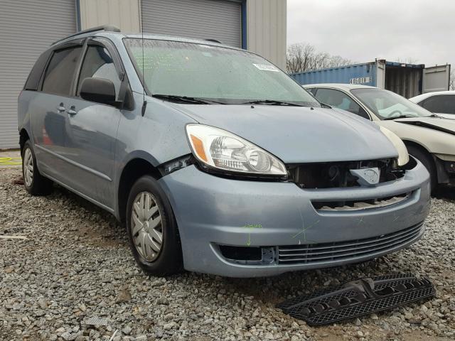 5TDZA23C45S328662 - 2005 TOYOTA SIENNA CE BLUE photo 1