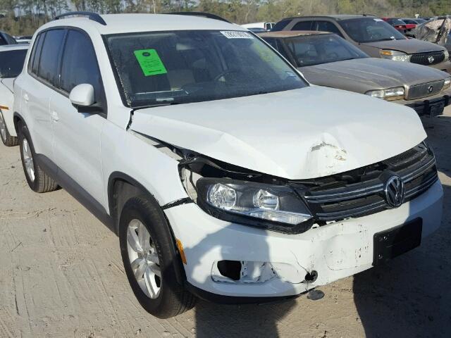 WVGAV7AX7HK037147 - 2017 VOLKSWAGEN TIGUAN S WHITE photo 1