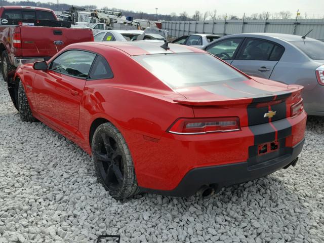 2G1FC1E31E9245650 - 2014 CHEVROLET CAMARO LT RED photo 3