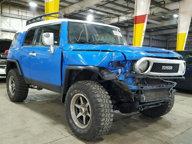 JTEBU11F670042328 - 2007 TOYOTA FJ CRUISER BLUE photo 1