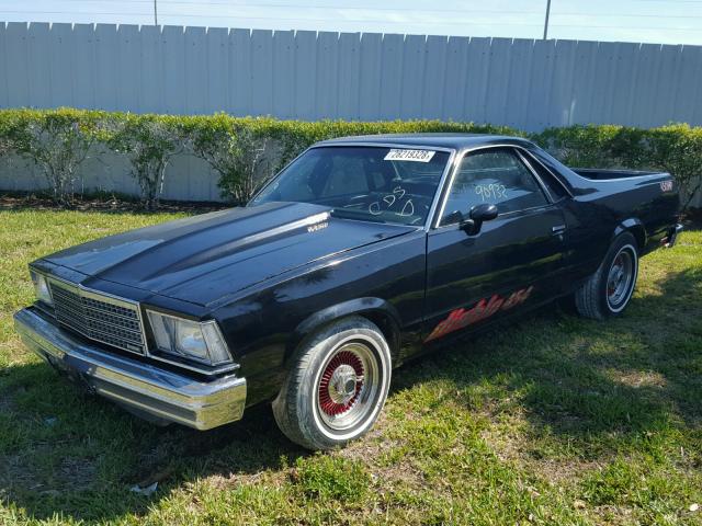 1W80H9R437949 - 1979 CHEVROLET EL CAMINO BLACK photo 2