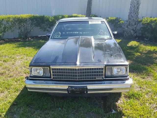 1W80H9R437949 - 1979 CHEVROLET EL CAMINO BLACK photo 9