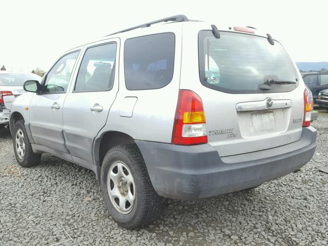 4F2UU07B61KM19117 - 2001 MAZDA TRIBUTE DX SILVER photo 3