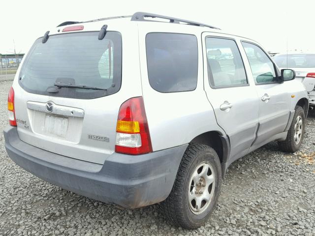 4F2UU07B61KM19117 - 2001 MAZDA TRIBUTE DX SILVER photo 4