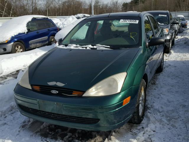 1FAFP3835YW404416 - 2000 FORD FOCUS ZTS GREEN photo 2